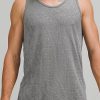 Apparel * | Lululemon Men'S Metal Vent Breathe Tank (Covered Camp Graphite Grey/White Opal)