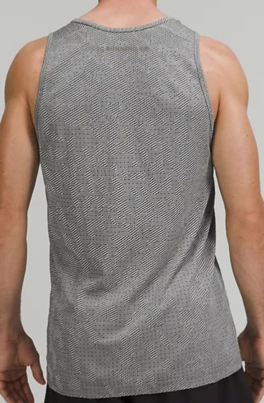 Apparel * | Lululemon Men'S Metal Vent Breathe Tank (Covered Camp Graphite Grey/White Opal)