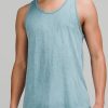 Apparel * | Lululemon Men'S Metal Vent Breathe Tank (Covered Camp Soft Denim/Sheer Blue)