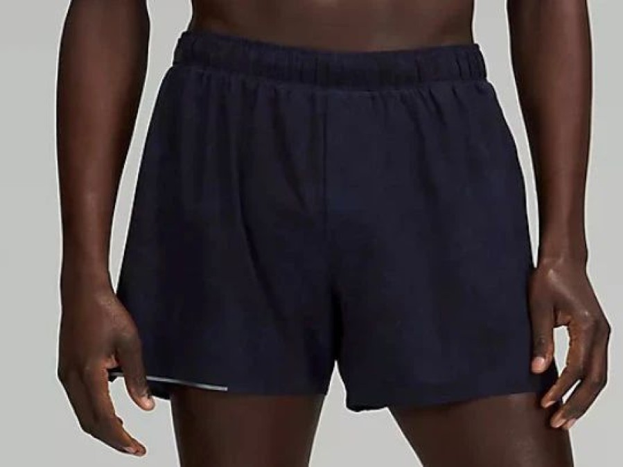 Apparel * | Lululemon Men'S Surge Short 4" Liner (Gravel Dust/True Navy Multi)