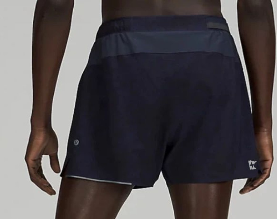 Apparel * | Lululemon Men'S Surge Short 4" Liner (Gravel Dust/True Navy Multi)