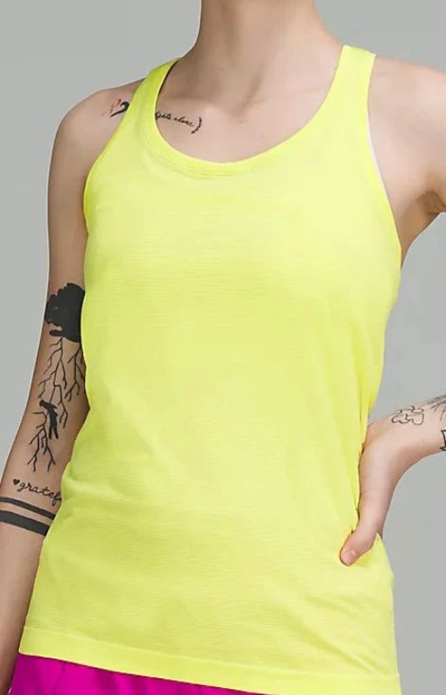 Apparel * | Lululemon Women'S Swiftly Racerback Tank Top 2.0 (Electric Lemon)