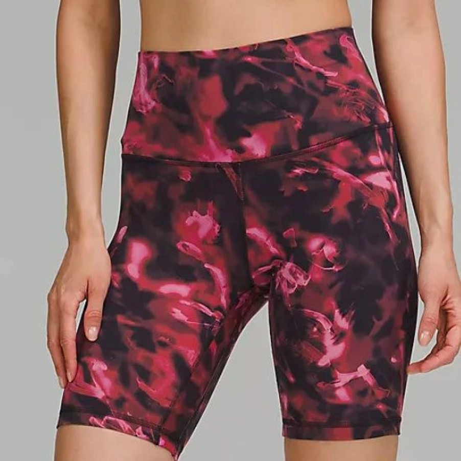 Apparel * | Lululemon Women'S Align Short 8 (Intensity Pink/Blossom Multi)