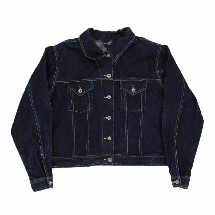 Vintage Jackets & Coats * | Vintage Venezia Jeans Denim Jacket Medium Blue Cotton